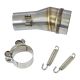 Exhaust Link Pipe Kaw Ninja 250 08-13 Stainless